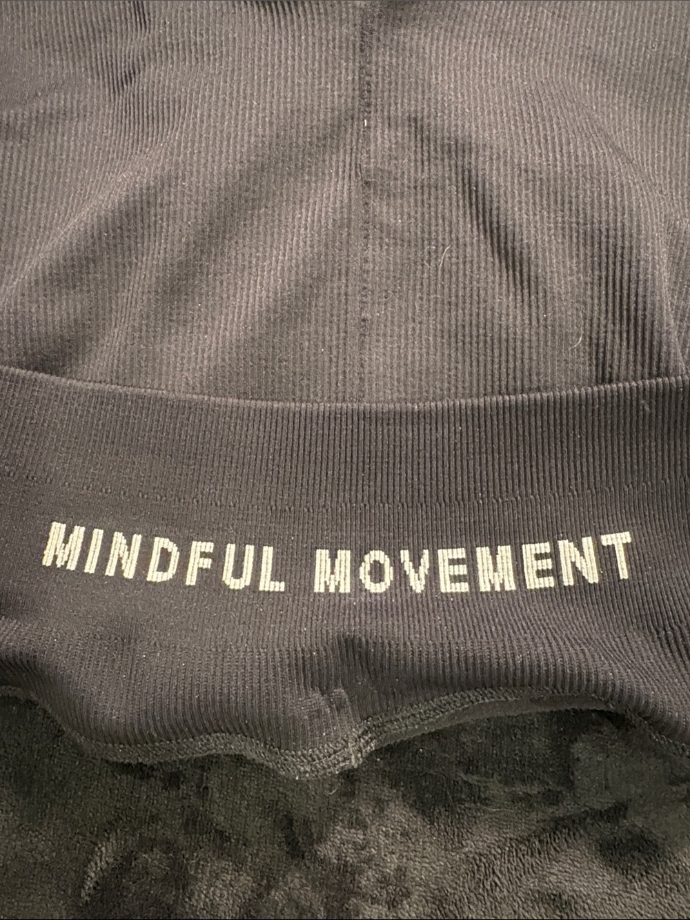 ALO Yoga Ribbed High-Waist Bike Shorts in Charcoal - Picture 7 of 7